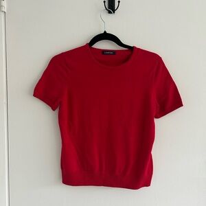 Lands' End Vibrant Red Short Sleeve Tee